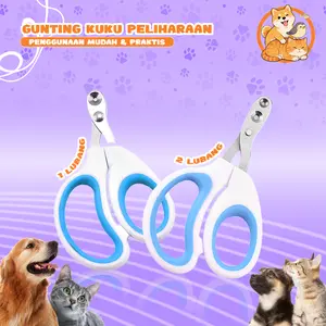 Gunting Kuku Kucing Anjing Premium Stainless Steel Anti Slip Aman & Tahan Lama