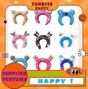 Balon bando foil kepala lucu / kuromi / cinnamoroll / hello kitty / melody