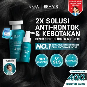 ERHAIR Bundle Hairgrow Shampoo 100ml & Hair Loss Tonic - Paket Anti Rontok