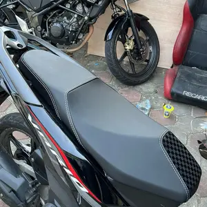 PROMO KULIT JOK  Kulit jok/sarung jok arvi  jaitan tenggah CATUR SAMPING bahan copy mbtech beat vario scopy dll termurah terlaris Motor Cover