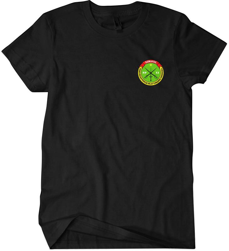 Kaos Pencaak Silat Tjimandes Indonesia Cotton Combed 30s Pria Hitam Slimfit - Nyaman, Standar, High Baju Casual Lokal Distro Sablon Panjang Tshirt Keren Unik 2