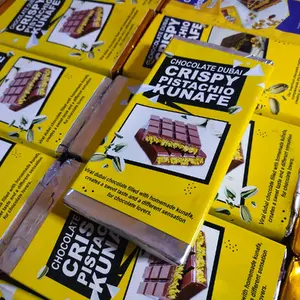 Coklat Dubai Pistachio kunafe viral Coklat Lumer Cemilan , makanan, Lezat Camilan Chocolate Food Snacks Cokelat Wafer