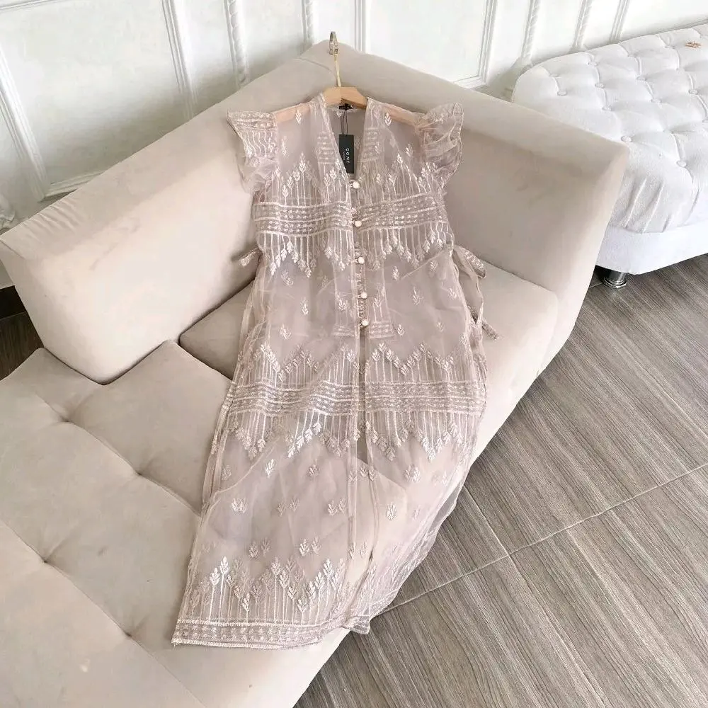 outer brokat sapto/outer brokat kondangan Cantik Panjang