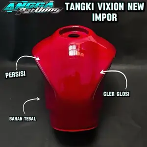 Tangki bensin vixion new warna hitam sama merah biru putih Motorcycle