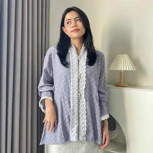 Hoolaqueen - Yara Kebaya - Kebaya Modern - Kebaya Cotton Dobby - Raya Series Atasan Wanita