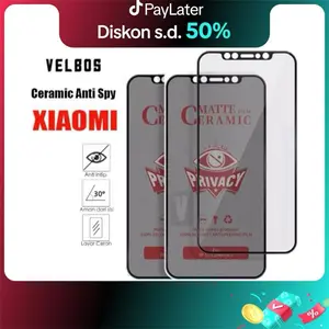 ANTI SPY CERAMIC TIPE UNTUK HP XIAOMI Privacy Antispy Lentur Elastis MATTE ANTI GORES
