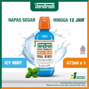 TheraBreath Dentist Formulated Fresh Breath Oral Rinse - Icy Mint 473ml TheraBreath Dentist Formulated Fresh Breath Oral Rinse - Icy Mint 473ml