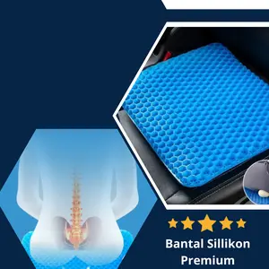 Alas Duduk Silikon Empuk Bantal Kursi Kerja Jok Mobil Supir Anti Panas Dan Pegal