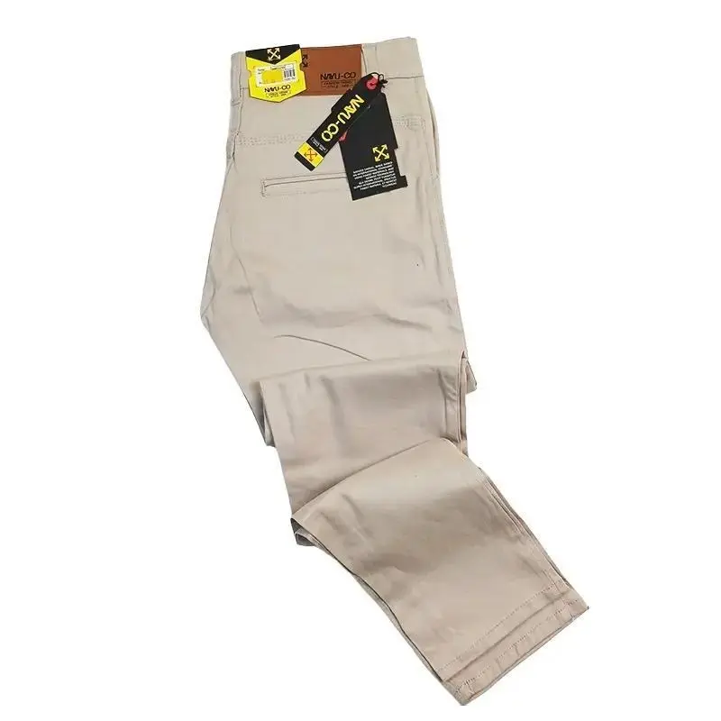 Chino Long Pants Skinny Formal Material Cotton Twill Stretch Khaki 0