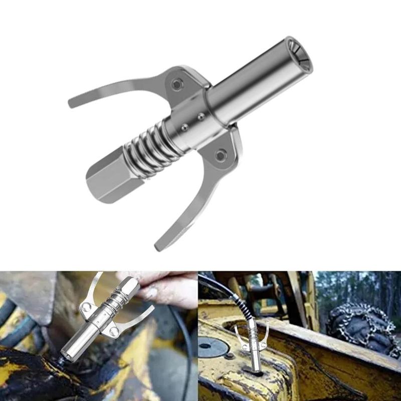 Product Introduction of Heavy-Duty Quick Release Grease Nozzle Locking 9CM Coupler Two Press Easy To Push Accessories Car Grease Nozzle 27