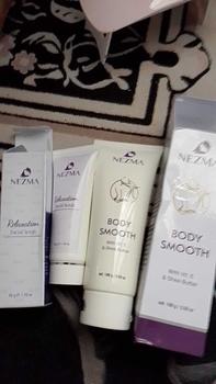 Product Review of Body Smooth  Super ajaib Pasmina abel  Rmc(Mengatasi kulit setrekmat/ sensitif dan mecerahkan kulit  Kusam( Lotion Mencerahkan kulit sehat) from 💋**🔥 3