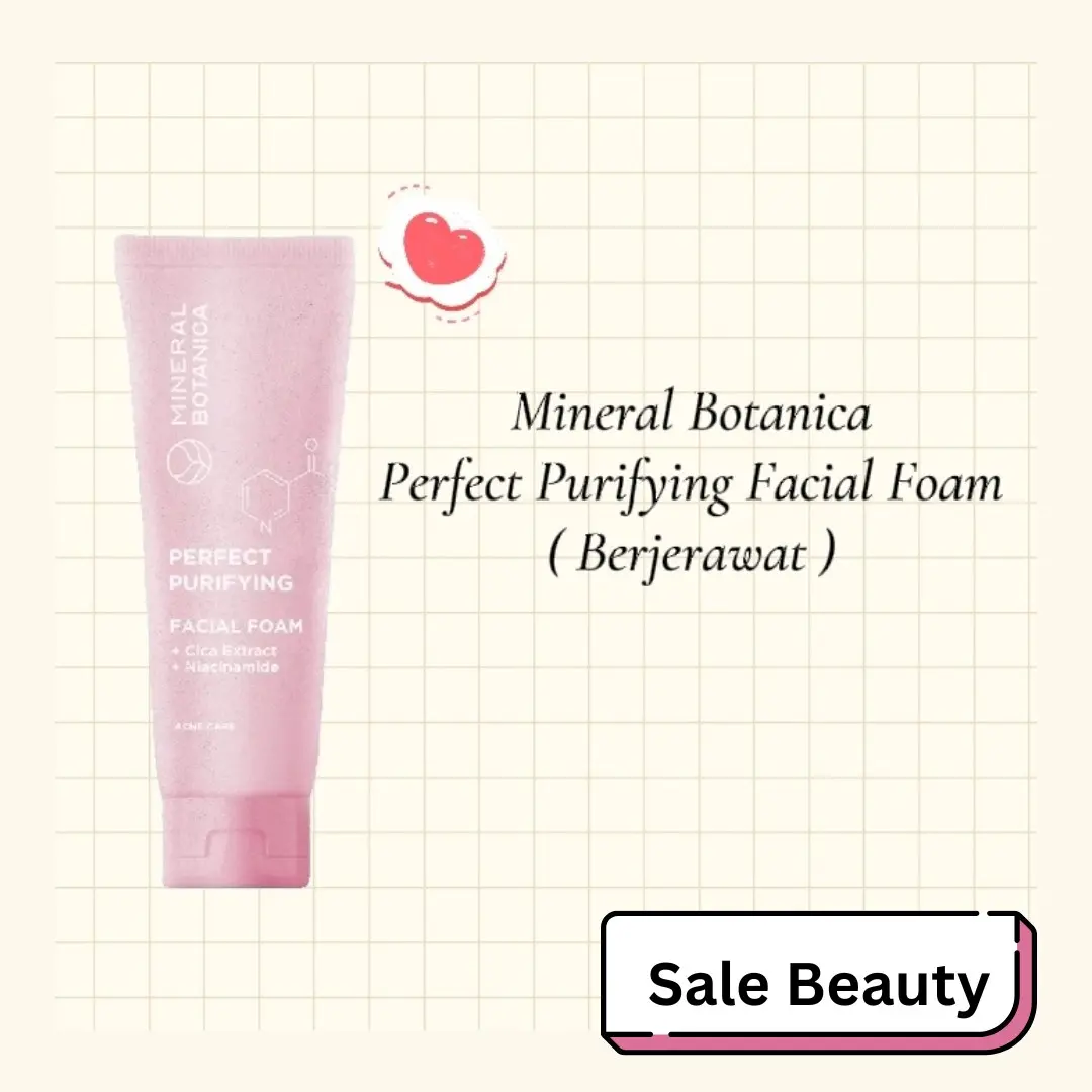 Mineral Botanica Perfect Purifying Facial Foam 100g ( berjerawat )