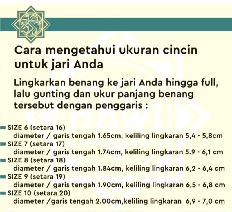 CINCIN TITANIUM KOREAN TIPIS CCN AC ASIA GROSIR 16