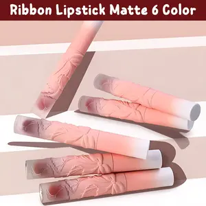 Lipstick Matte Ribbon Edition Lip Cream Ombre Waterproof Tahan Lama LA091 1044