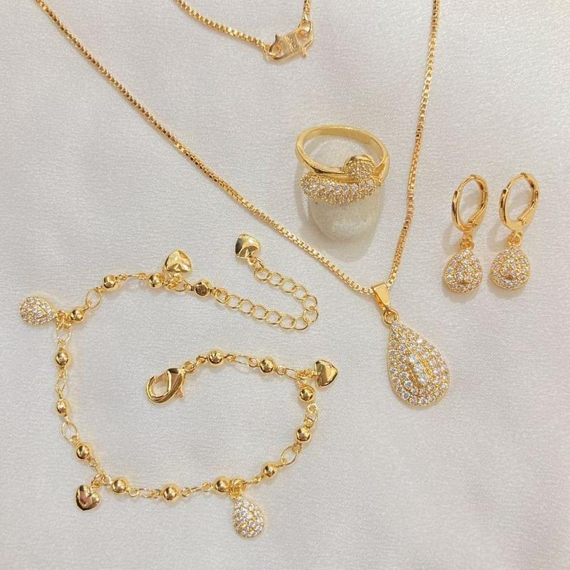 SET PERHIASAN LABU RUMBAY TITANIUM WANITA DEWASA 24K 1
