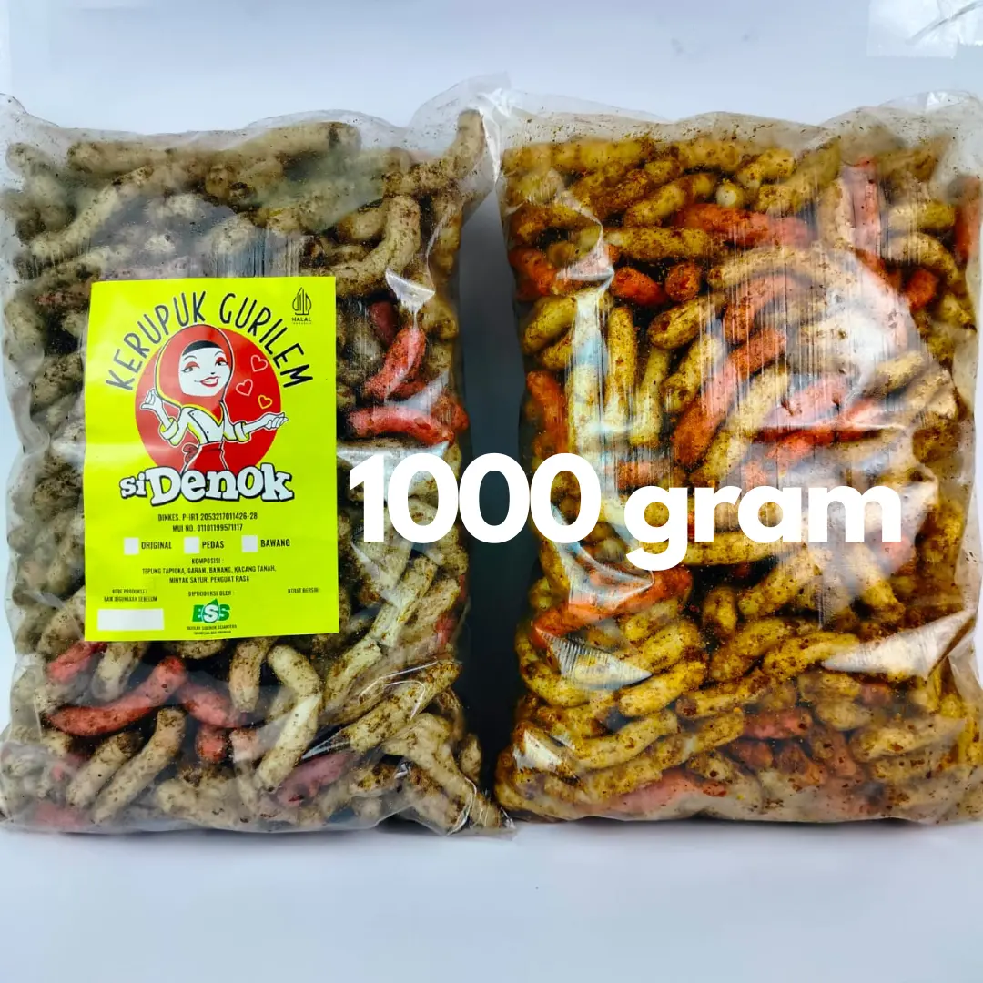 Kerupuk Gurilem Si Denok isi 1 kg - Cemilan Khas Cililin Bandung Barat - Goreng, Food
