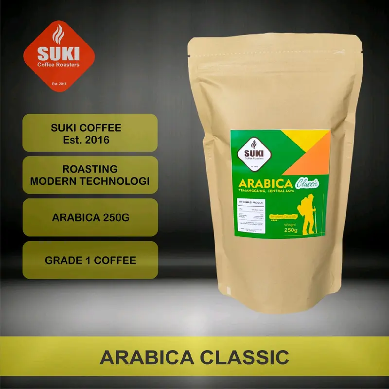 Paket 4pcs Kopi bubuk arabica classic | kopi suki | coffee 0