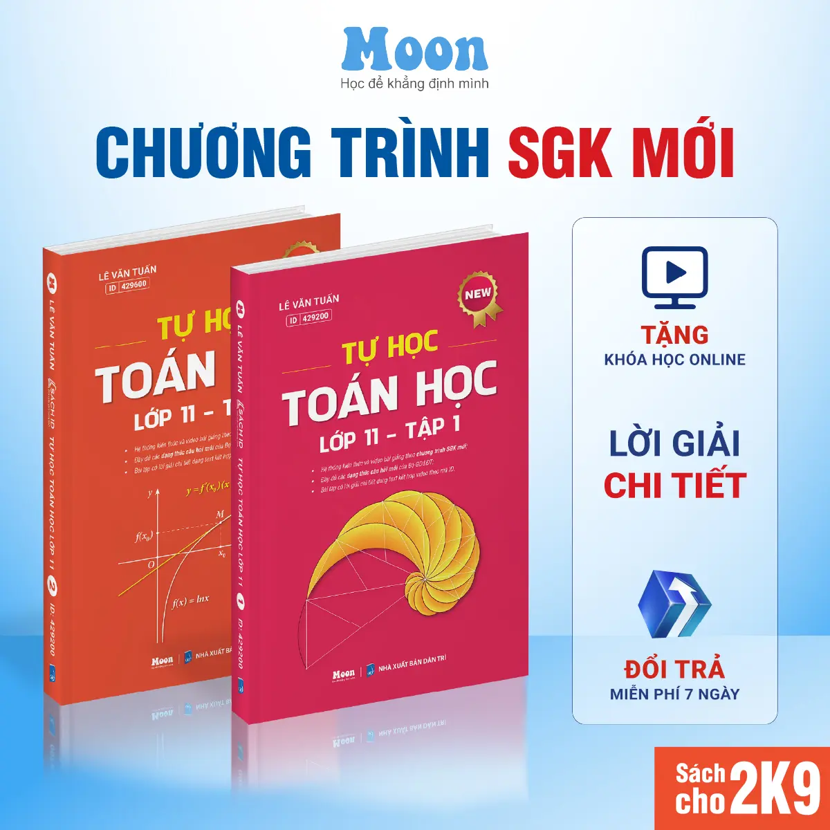 Sách Toán lớp 11 chương trình sgk mới 2025 Moobook