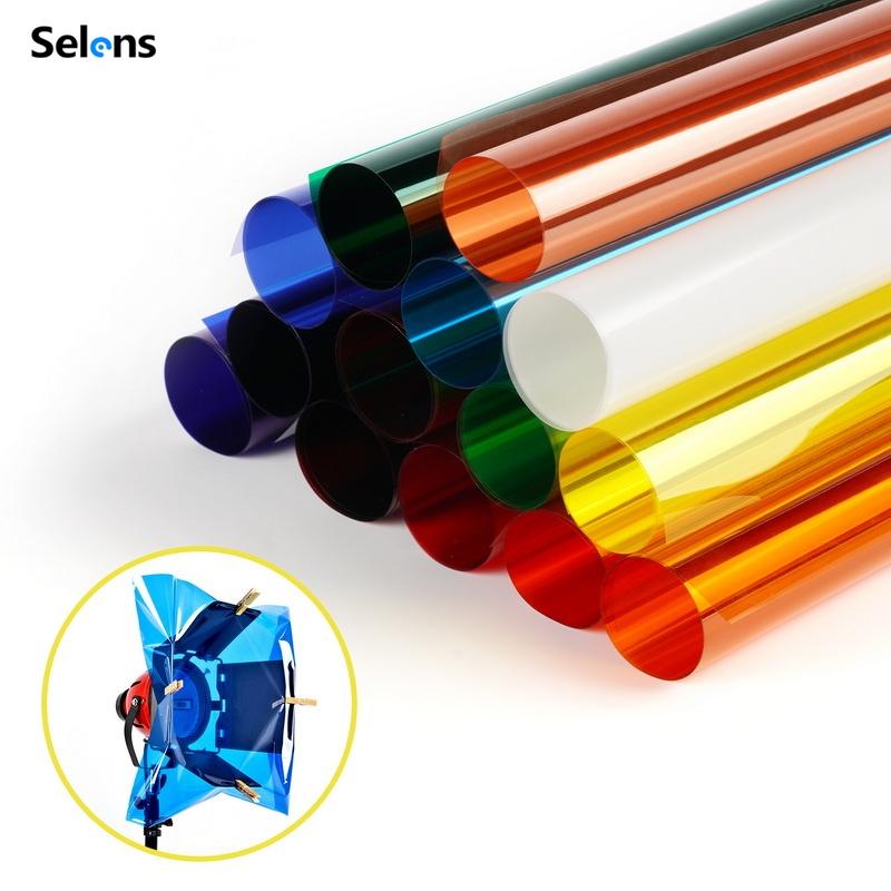 Selens Photography Lighting Color Filter Paper 40 x 50cm Professional Color Gels for Studio Light Flash