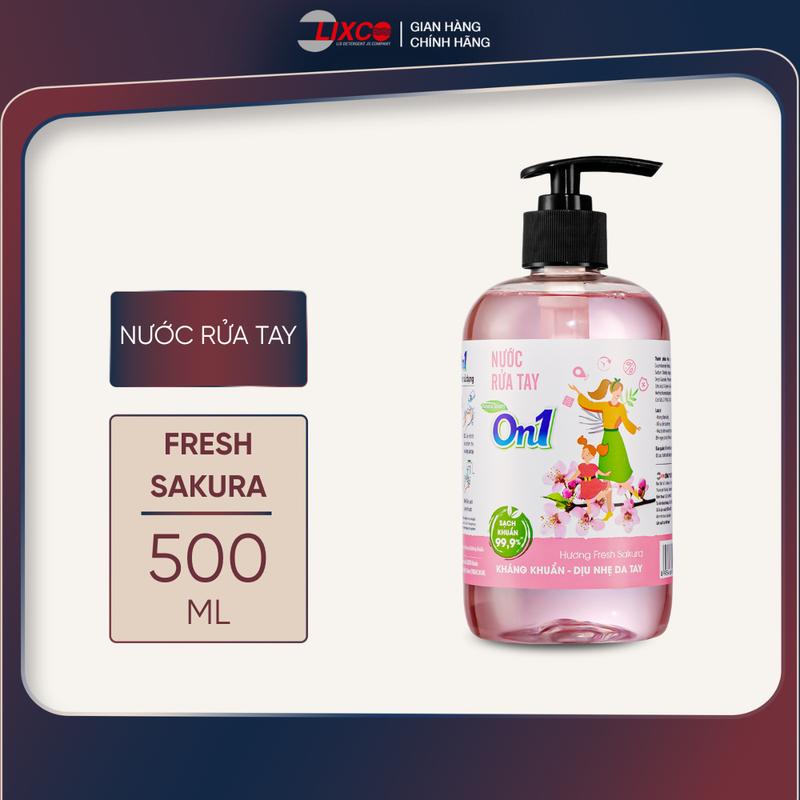  Nước rửa tay 500ml On1 sạch khuẩn nhiều mùi hương 