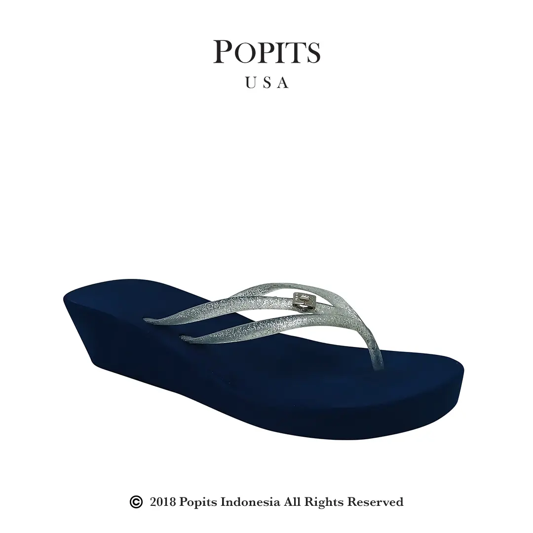 POPITS-5CM Tria Wedge Glitter-Original-Sandal Wanita