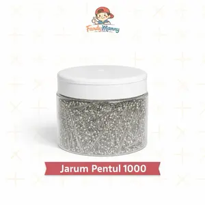 Jarum Pentul Mini 1000 Pcs Crown Fox Peniti Jilbab Anti Karat – Jarum Kuat Tidak Mengelupas,tidak merusak dan tidak gampang bengkok
