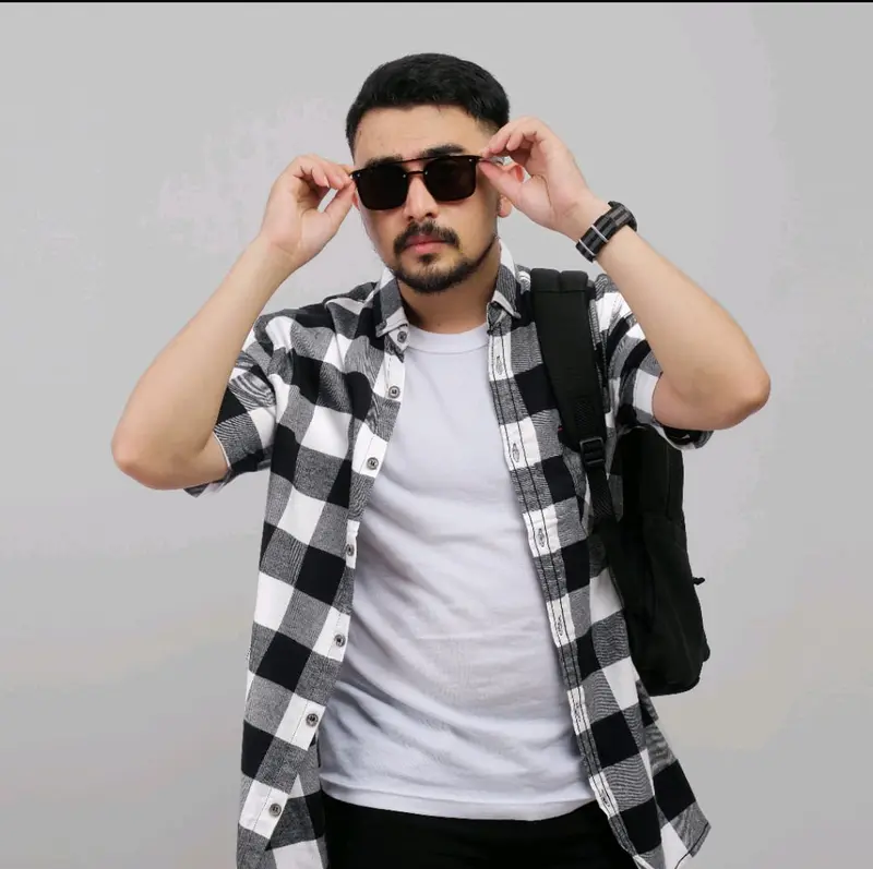Hem Pria Dewasa Lengan Pendek Flanel Motif Kotak Catur Kualitas Distro Standar Baju 0
