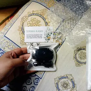 KY X55 Earphone Tidur Suara Stereo Level HiFi, Tahan Air iPX5, Mikrofon Internal, ENC Noise Reduction Layar Digital Cerdas Kontrol Sentuh untuk iPhone dan Android