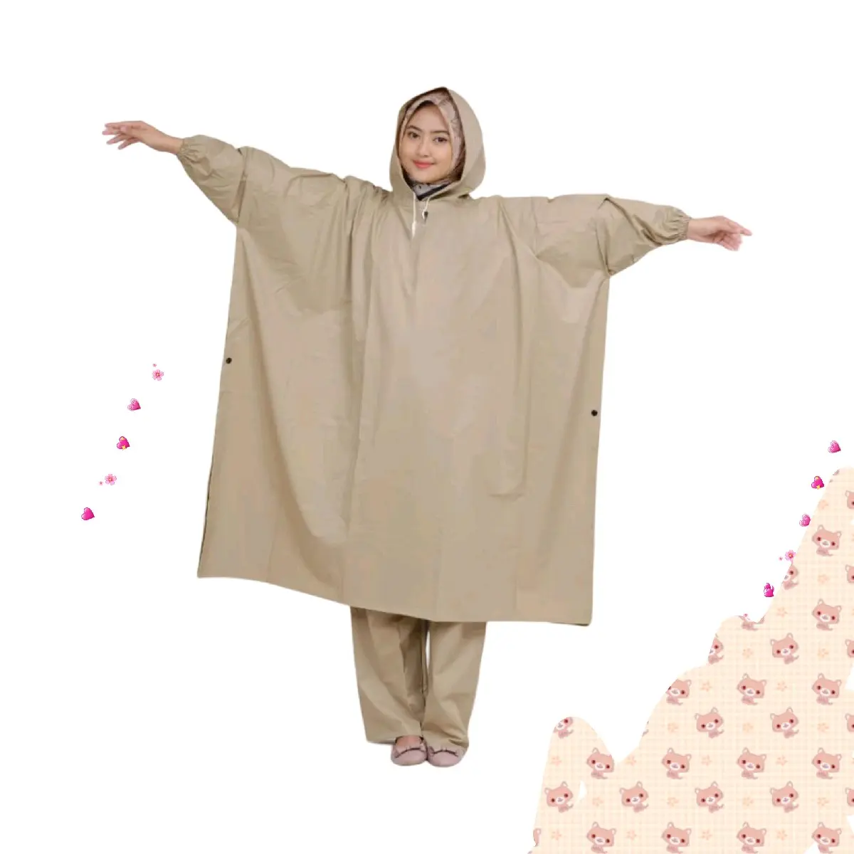 Jas Hujan Stelan ponco anti rembes,jas hujan dewasa tebel,jashujan waterproof