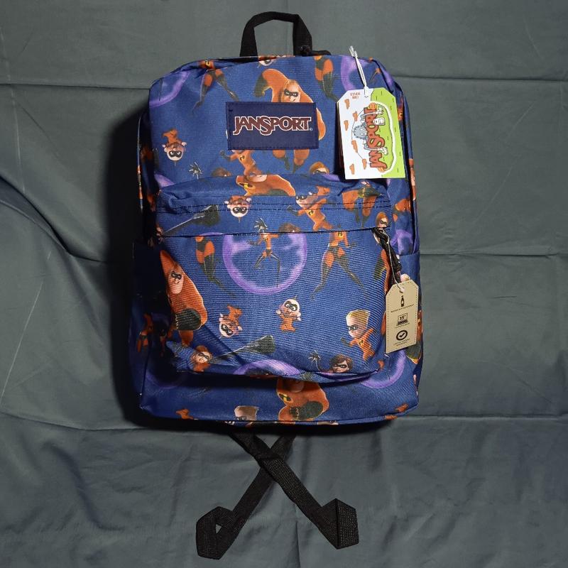 Product Introduction of JanSport Motif Incredibles (HOLOGRAM JS+BARCODE BISA DI SCAN) (SLETING JS+RING JS) FULL TAG EMBOS 7