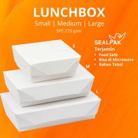Gambar SEALPAK Lunchbox Kertas PE Dalam Tebal Food Grade | ISI 50 Pcs | Ukuran S M L | Polos - Medium dari SEALPAK Kota Administrasi Jakarta Pusat 1 Tokopedia