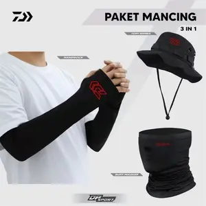 Paket lengkap 3in 1 buff masker melar topi rimba dewasa handsleeve lubang jempol termurah