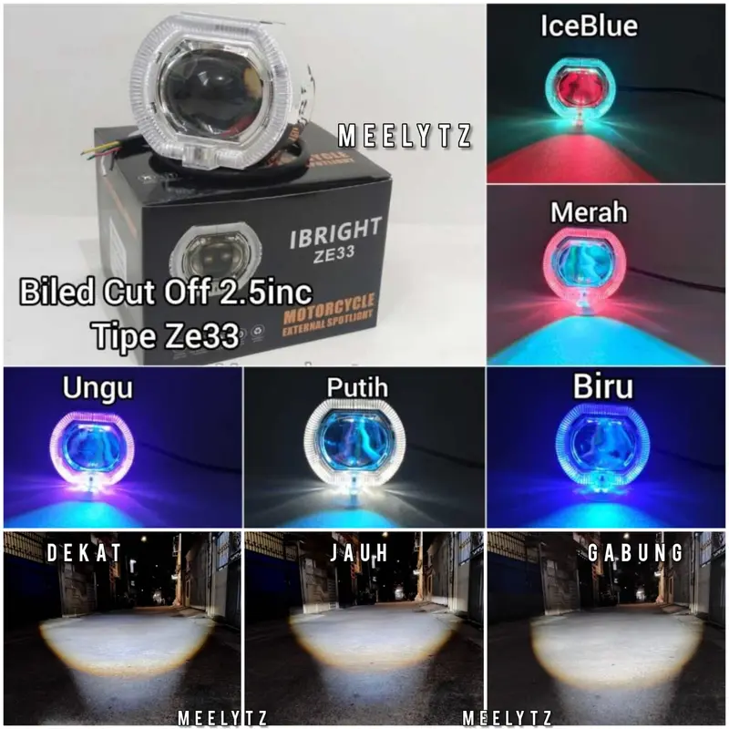 IBRIGHT ZE 33 - Projie Biled Cut Off mini 2.5inc Original Ibright Jamin terang ZE33 1