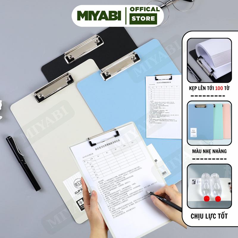 Kẹp giấy a4 kẹp tài liệu nhựa đơn văn phòng phẩm bìa trình ký a4 văn phòng tập hồ sơ MIYABI