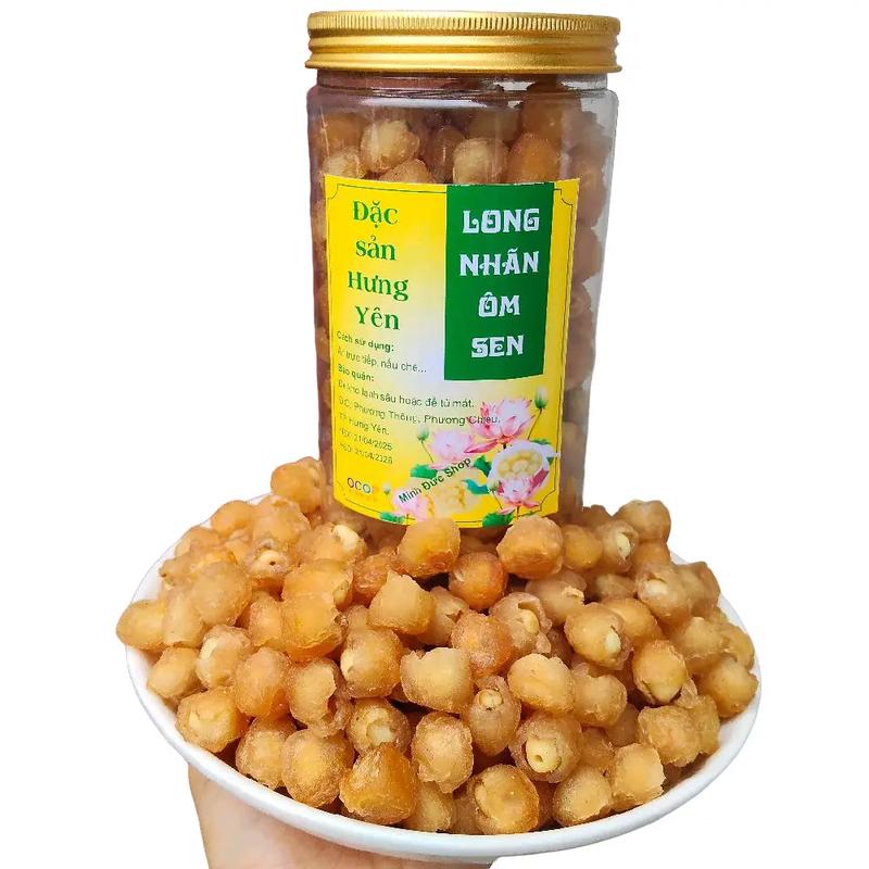  Hộp 500g long nhãn ôm hạt sen Ăn Vặt Không đường 