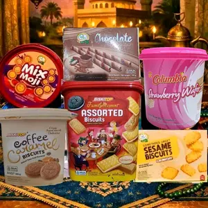 PAKET BISKITOP FAMILY MERAH 600GRAM MIX MOJI SELAI TIMBA DAPAT 5 MACAM