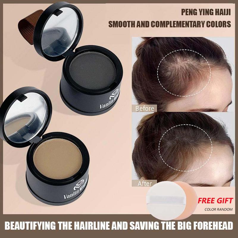 【Mua 1 tặng 1 Phấn Tóc Phấn Che Khuyết Điểm Chân Tóc, Không Thấm Nước, Để Che Hói Đầu Và Trang Trí Chân Tóc, Tăng Chiều Dài Tóc, Thích Hợp Để Phấn Tóc