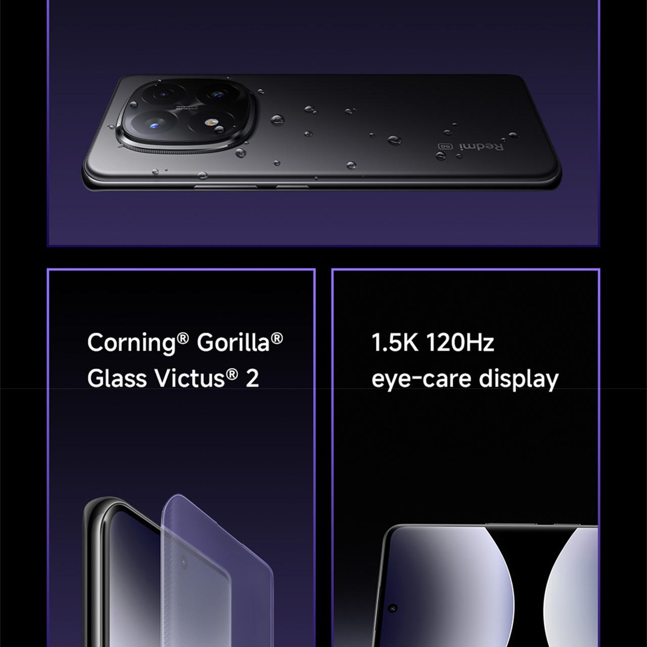 Xiaomi Redmi Note 14 Pro+ 5G | 200 MP OIS Pro grade AI Camera System | 120W HyperCharge with 5110mAh battery | IP68 | Corning Gorilla Glass Victus 2 [Official Store]