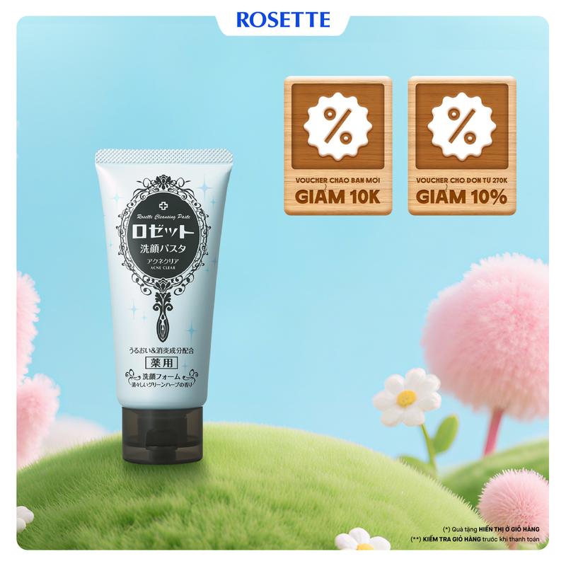 Sữa Rửa Mặt Rosette Face Wash Pasta 120g