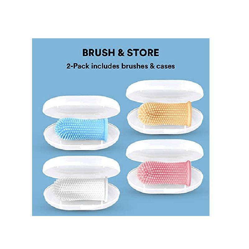 Product Introduction of Dog Super Soft Pet Finger Toothbrush Teeth Cleaning Bad Breath Care Nontoxic Silicone Tooth Brush Tool Dog Cat Cleaning Supplies 17