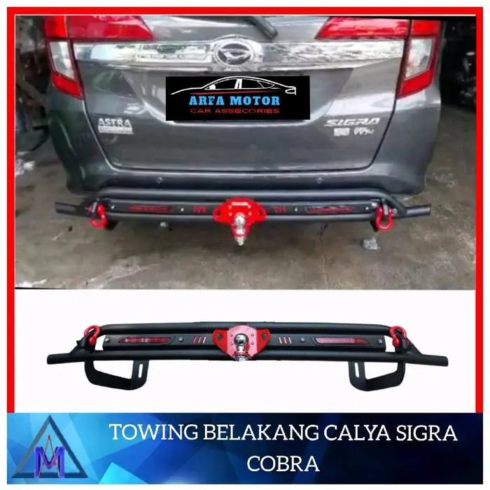 TOWING BELAKANG CALYA SIGRA COBRA SEVENCODE BUMPER BELAKANG CALYA SIGRA COBRA BESI SEVENCODE