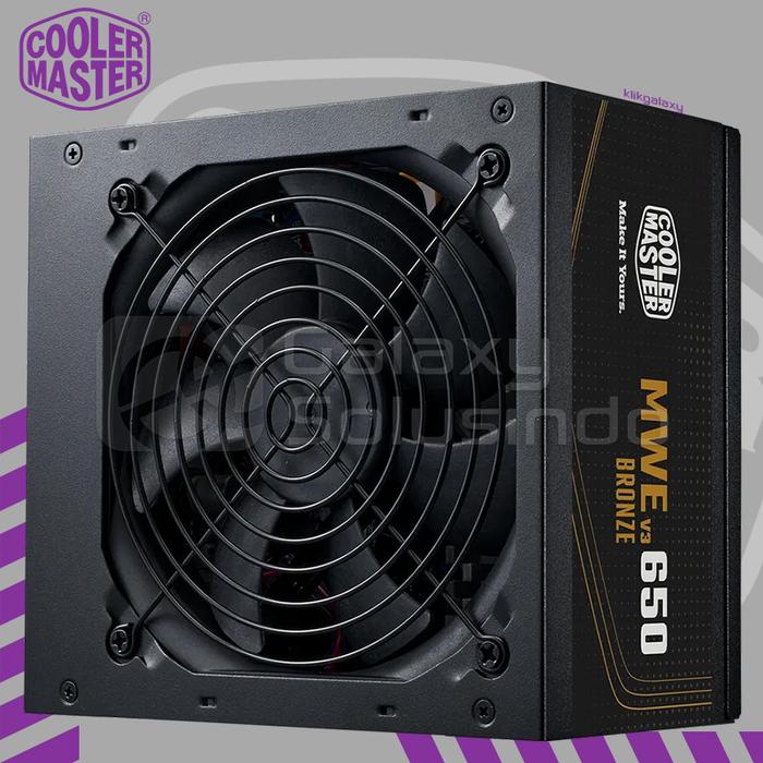 Gambar Cooler Master MWE 650 650Watt V3 230V 80 Plus Bronze Power Supply dari GASOL MALANG Kota Malang Tokopedia