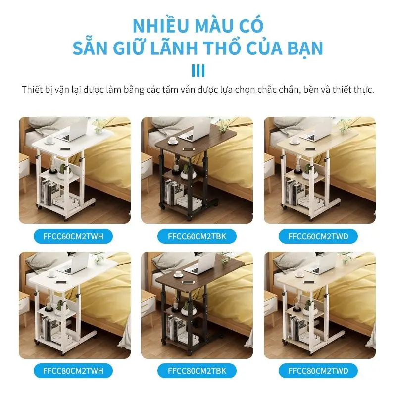 Bàn Làm Việc Bàn Học Thông Minh Đa Năng Bàn Nâng Hạ Chiều Cao Có Bánh Xe Di Chuyển Phù Hợp Mọi Không Gian 3