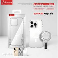 Gambar COPPER Slim PC Compatible For iPhone 16 Pro Max - Hardcase With Metal Ring Stand - Black, Case Only dari Copper Surabaya Kota Surabaya 4 Tokopedia