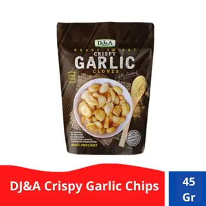DJ&A Garlic crispy/Kripik Bawang Putih Utuh 45g