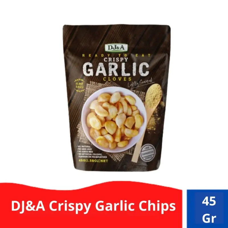 DJ&A Garlic crispy/Kripik Bawang Putih Utuh 45g 0
