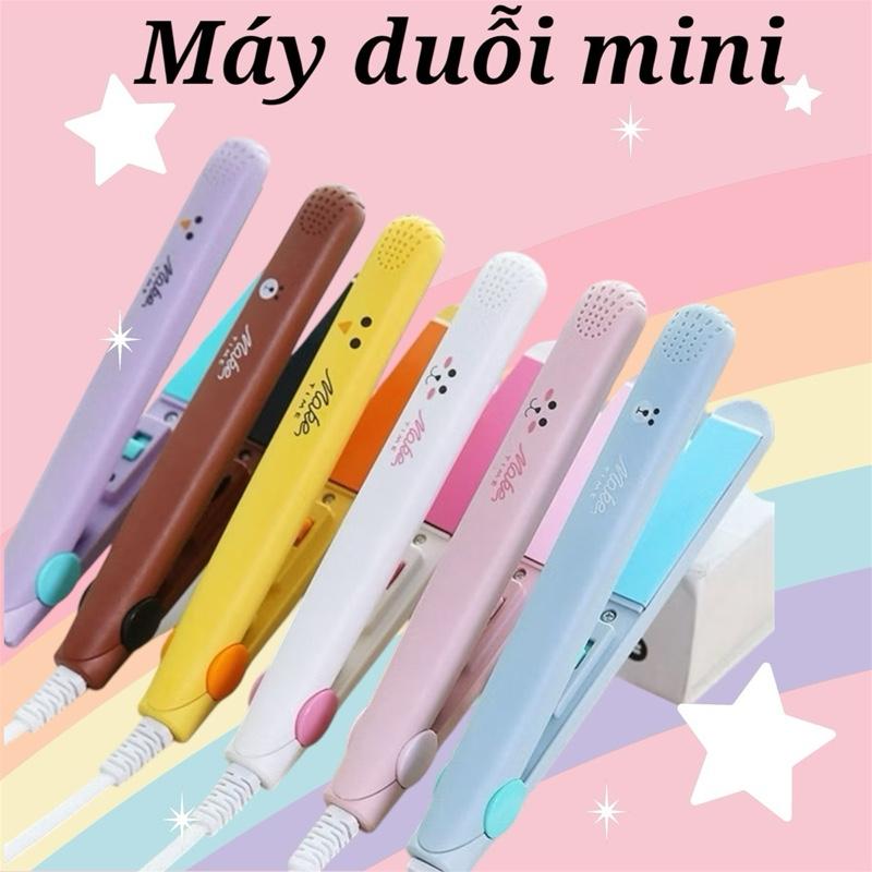 Máy duỗi uốn tóc mini dụng cụ kẹp duỗi tóc nhiệt độ cao cầm tay nhỏ gọn Nữ Máy Uốn Tóc