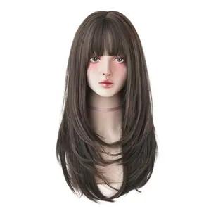 AEGYOSHOPPE - C8285 BUTTERFLY LAYERS full wig korea 60 cm - Rambut Palsu Wig Wanita Korea Style Aesthetic Premium Fiber COD