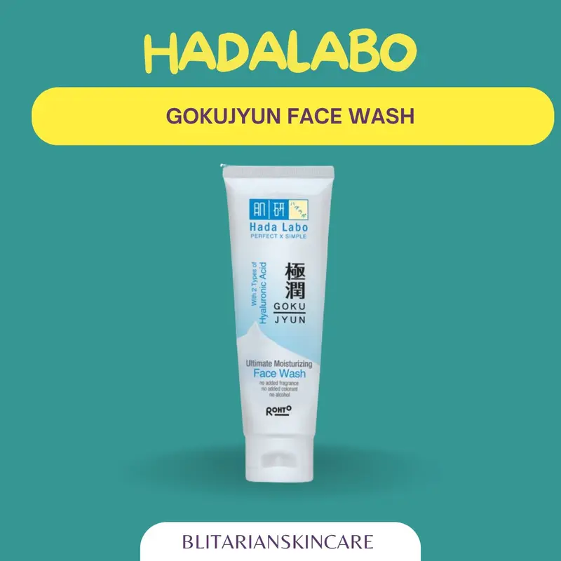 Hada Labo Gokujyun Ultimate Moisturizing Face Wash Hyaluronic Wajah facial pembersih  wajah Acid Kering jerawat 0