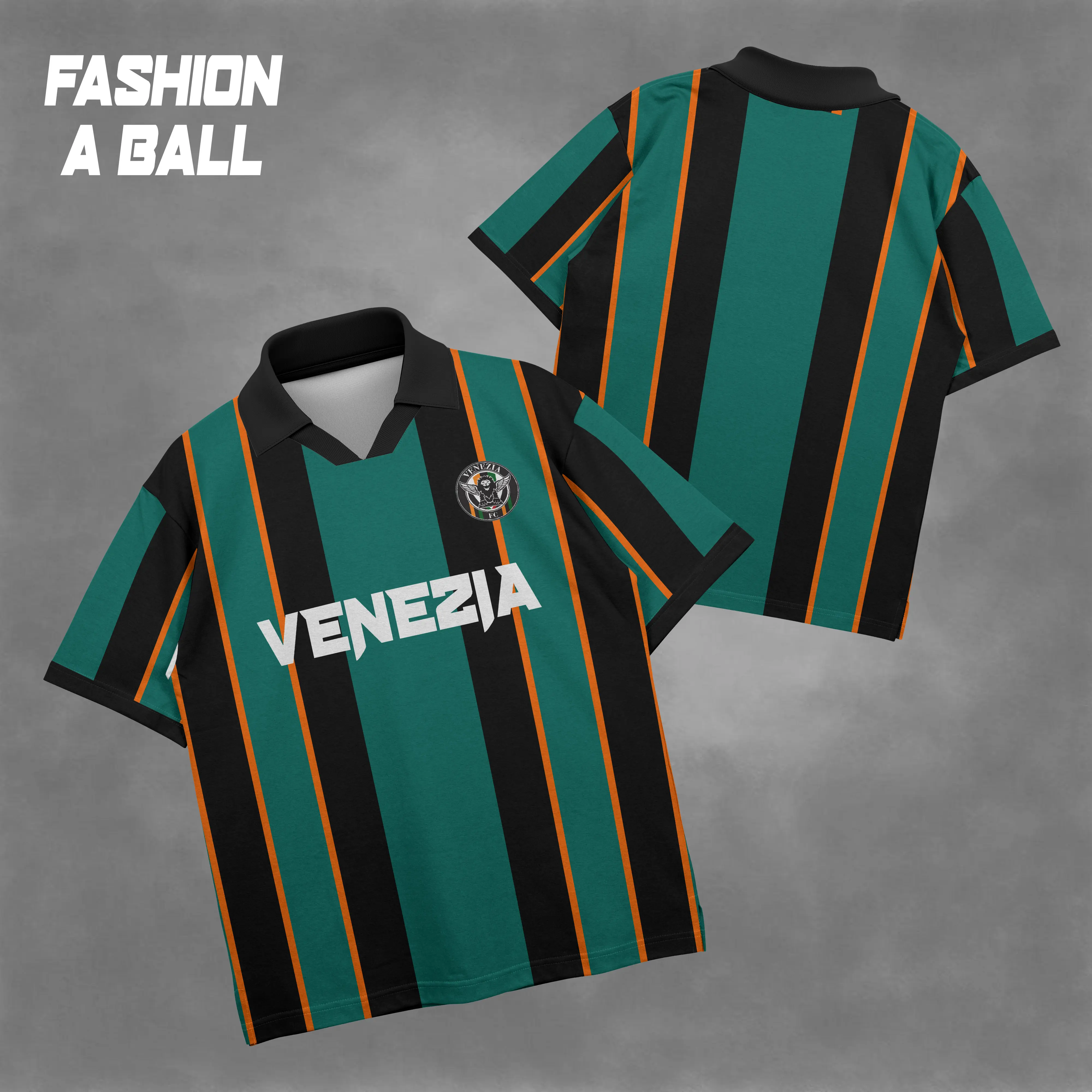 Jersey Oversize Casual Fans Venezia Retro Fullprint